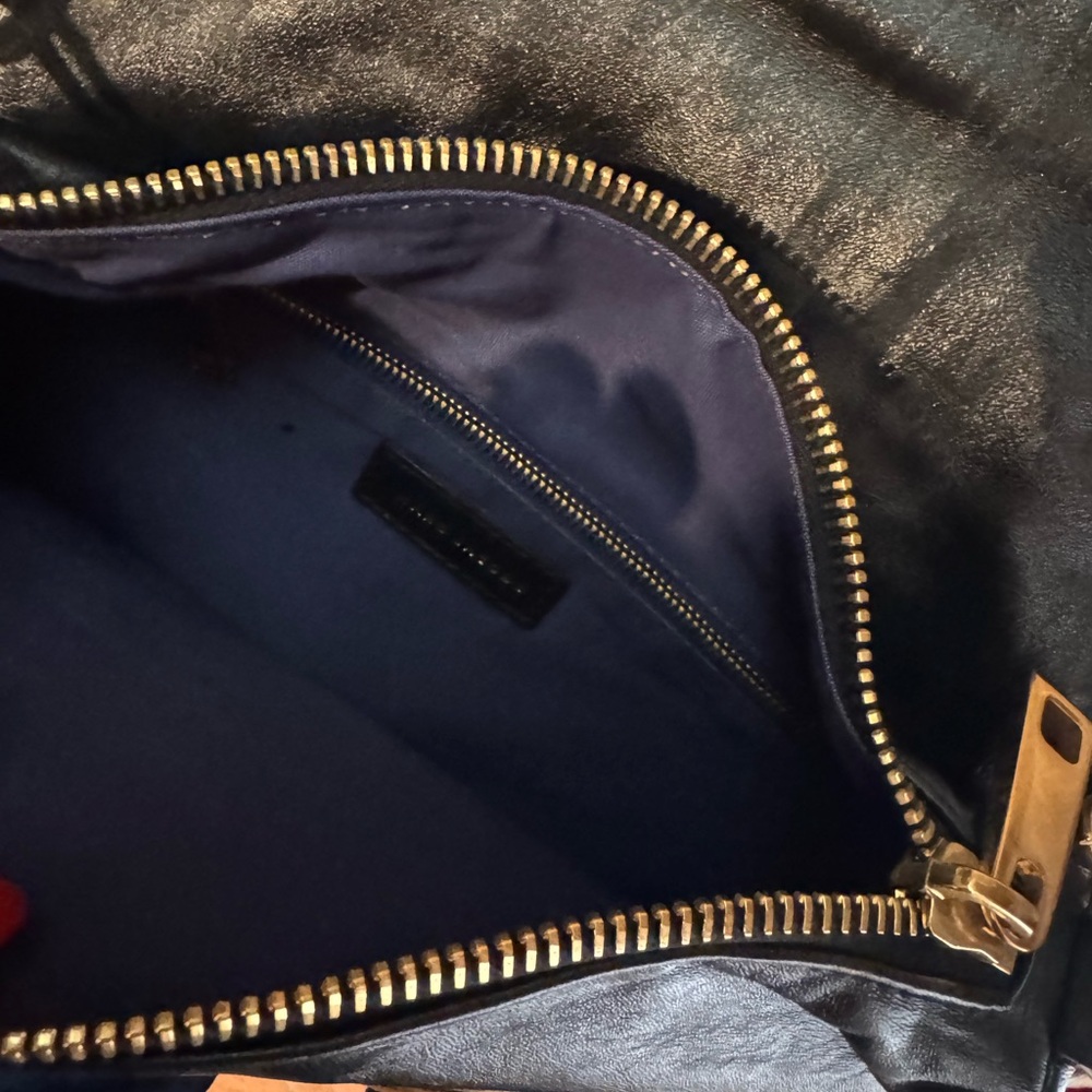 Vintage Marc Jacobs Safety Pin Flap Black and Nude Shoulder Bag with Chain Strap - Picture 6 of 7